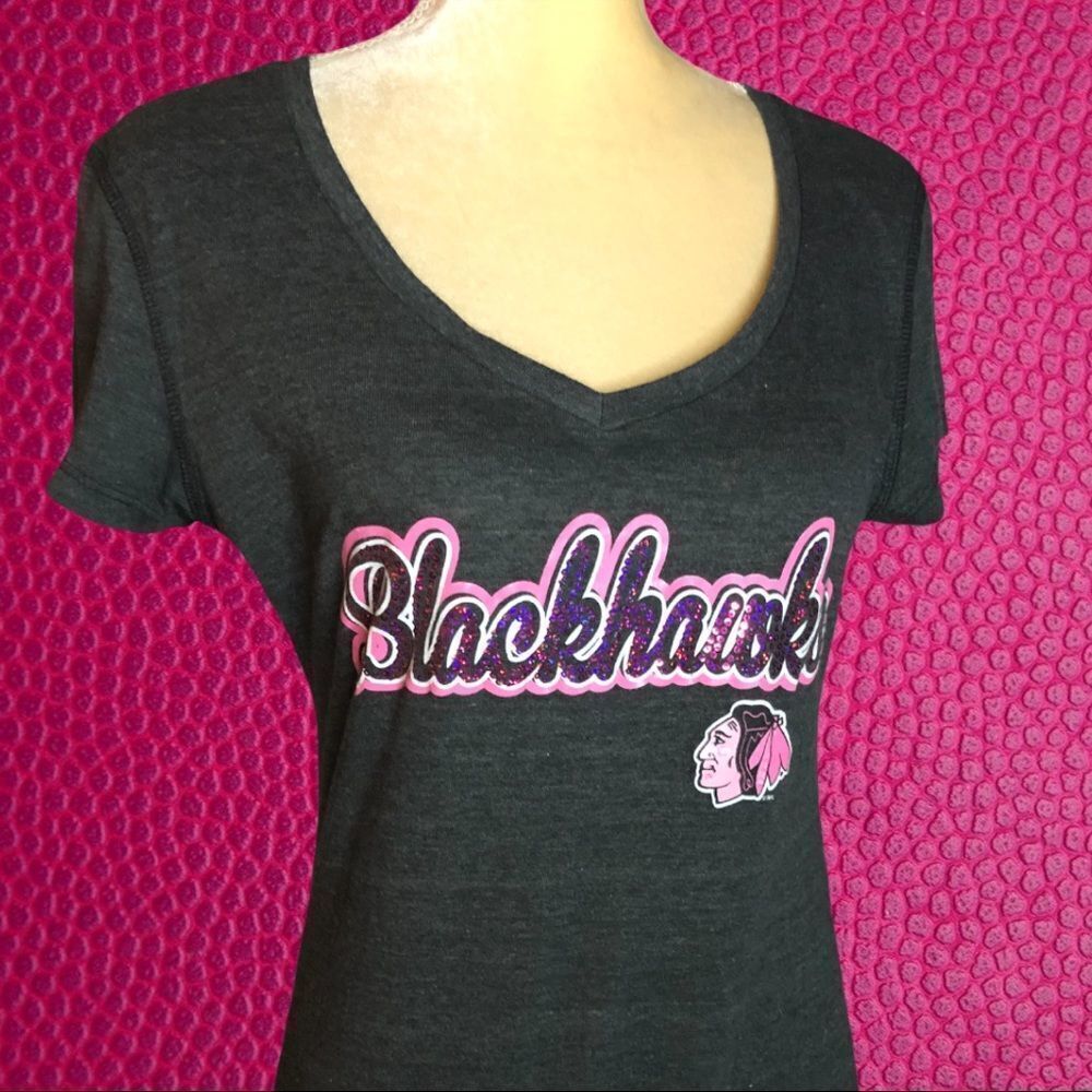 Soft as a grape gray Blackhawk T-shirt